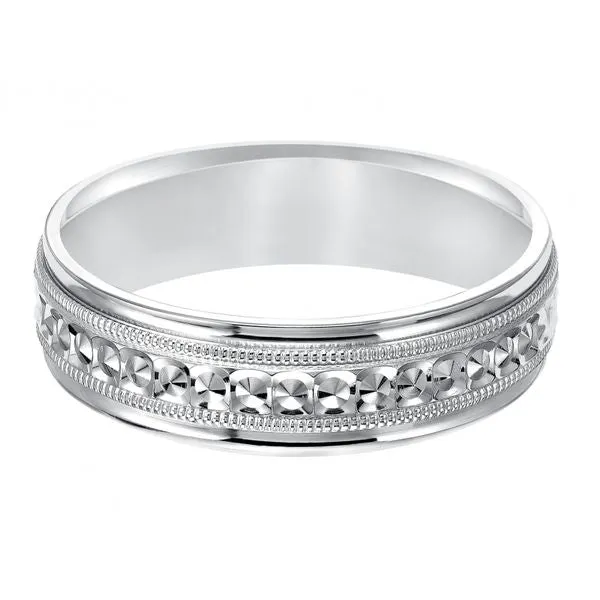 Diamond Cut Wedding Band