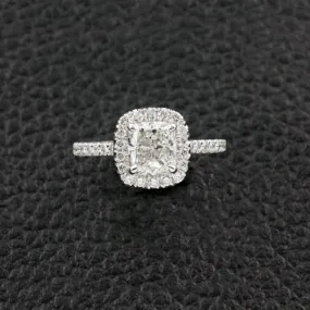 Diamond Halo Engagement Ring