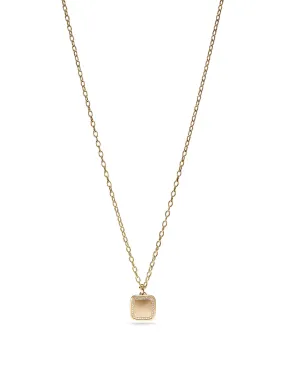 Diamond Square Locket Necklace