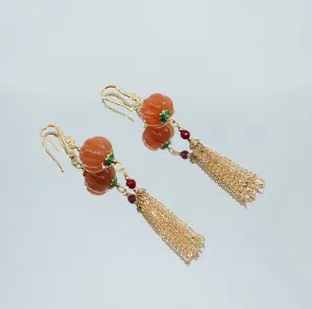 Dunhuang Gemstone Pumpkin Earrings