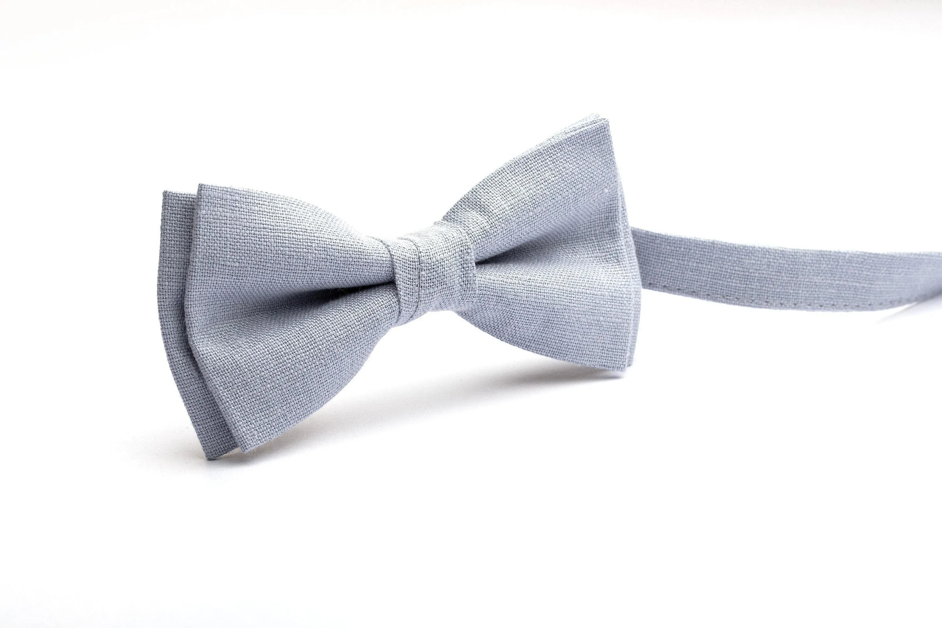 Dusty Blue Wedding Bow Ties for All Ages