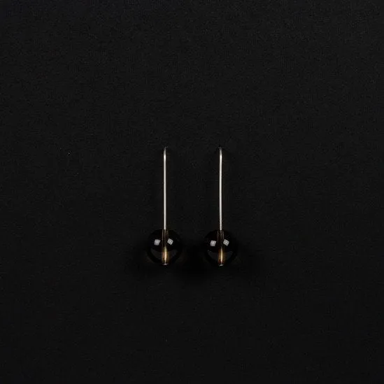 EARRINGS SMOKY QUARTZ