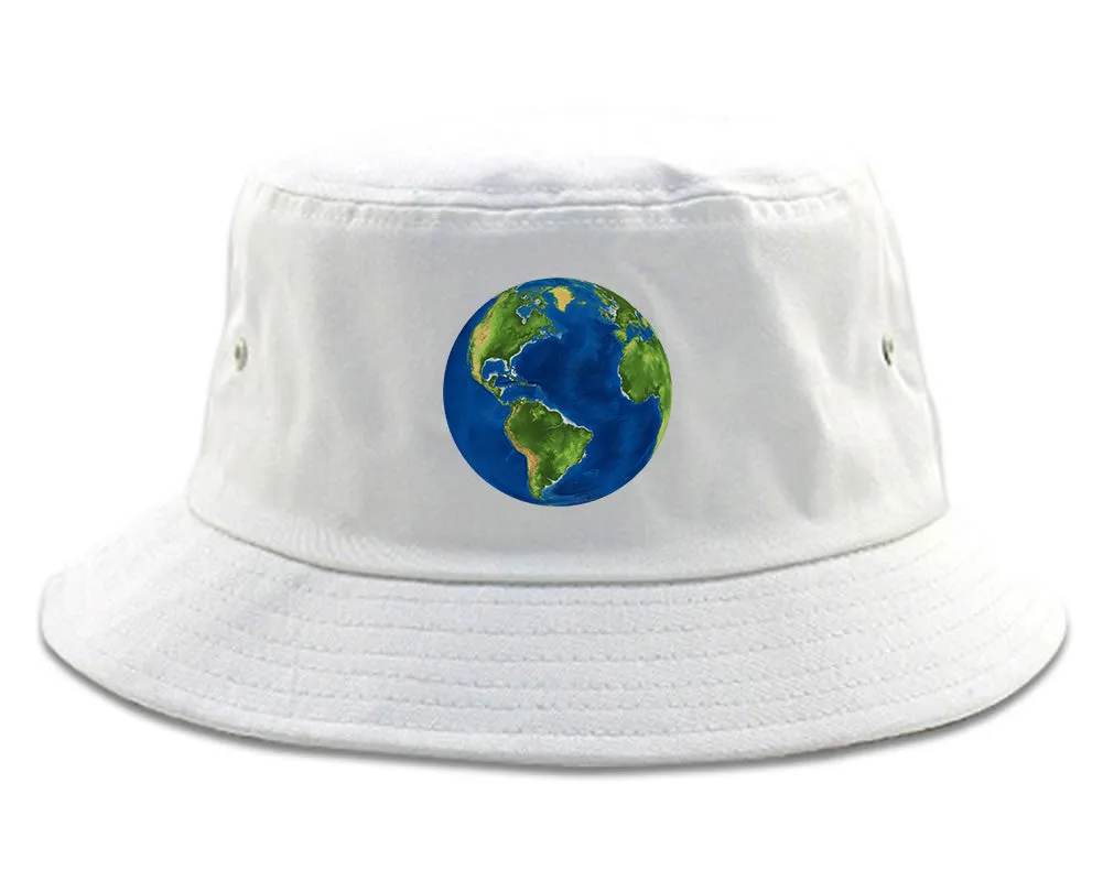 Earth Globe Mens Bucket Hat