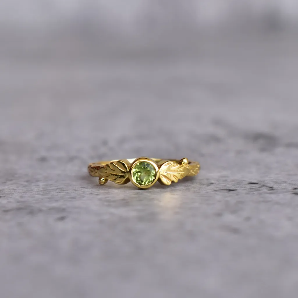 Earth's Radiance - Peridot Ring