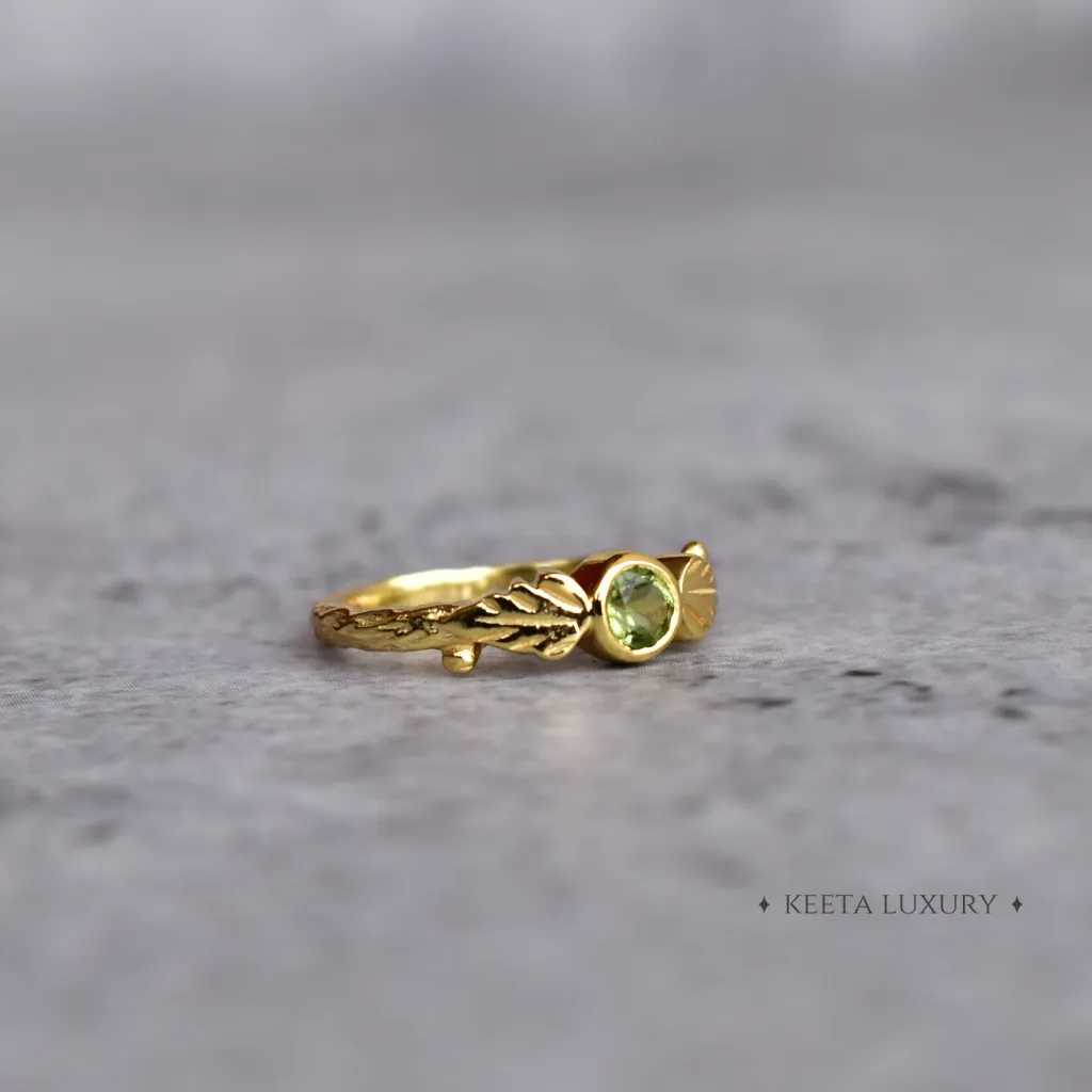 Earth's Radiance - Peridot Ring