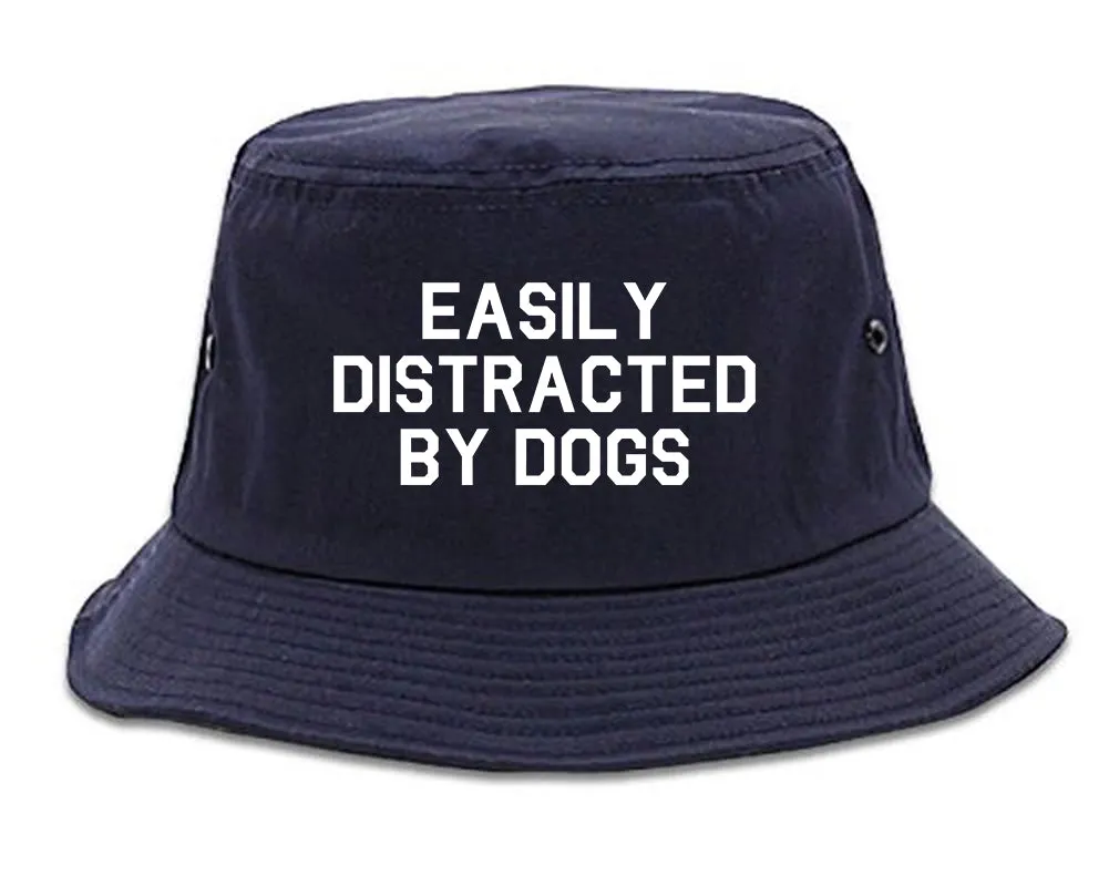 Easily Distracted By Dogs Mens Bucket Hat