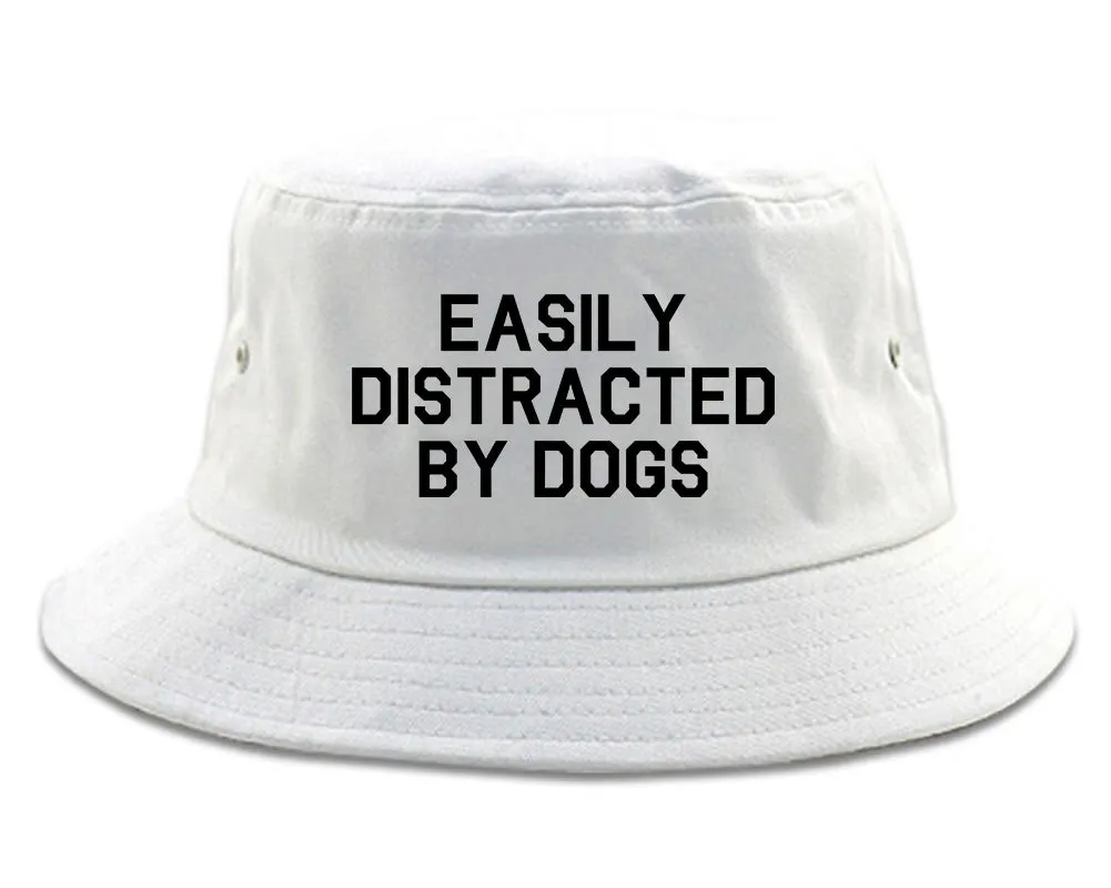 Easily Distracted By Dogs Mens Bucket Hat