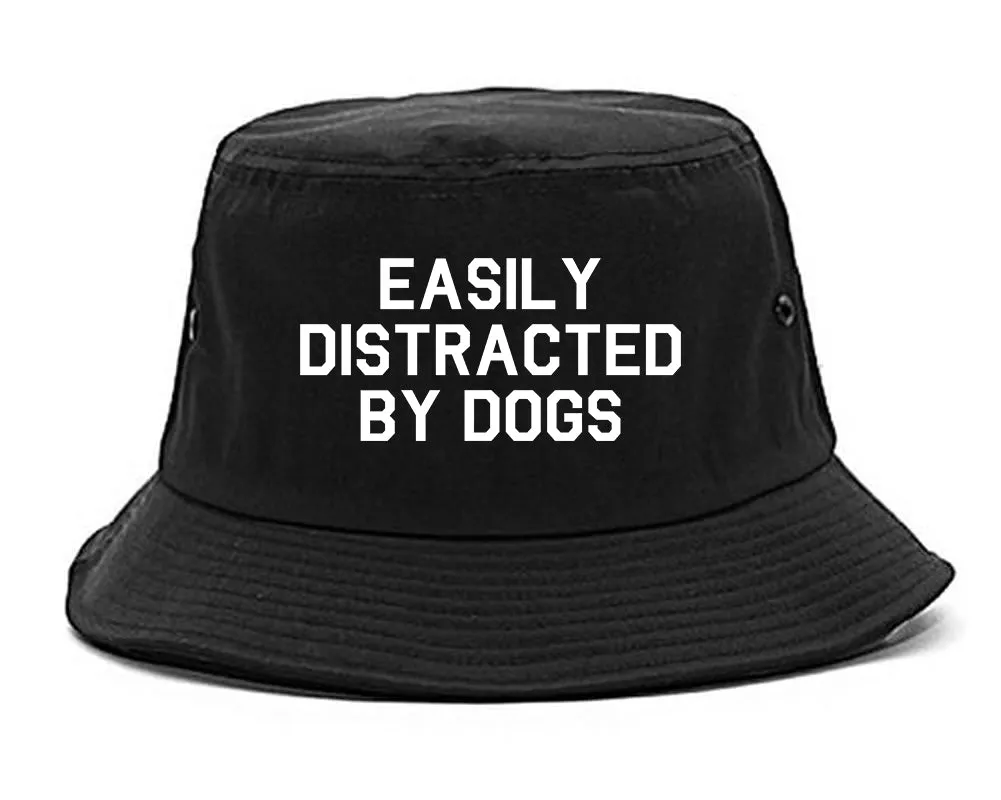 Easily Distracted By Dogs Mens Bucket Hat