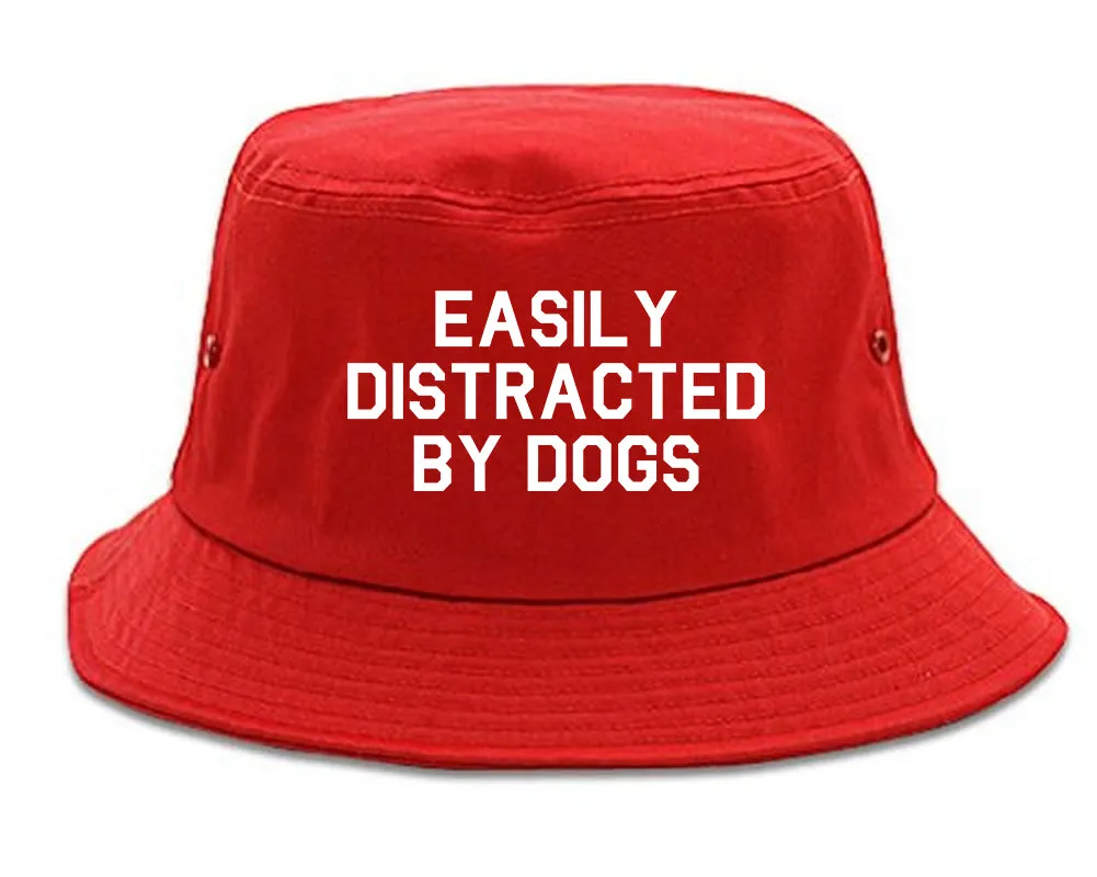 Easily Distracted By Dogs Mens Bucket Hat