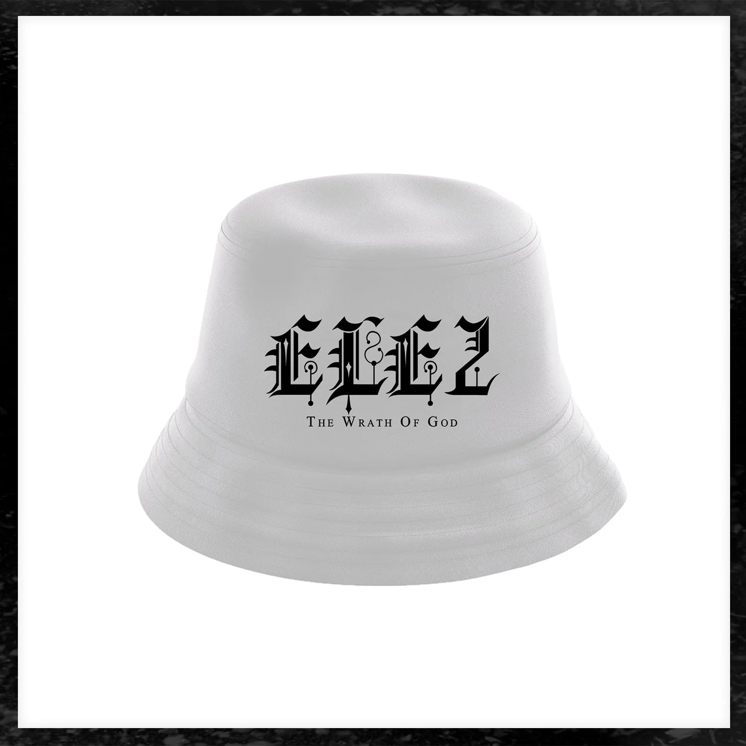 ELE2 Old English - White Bucket Hat