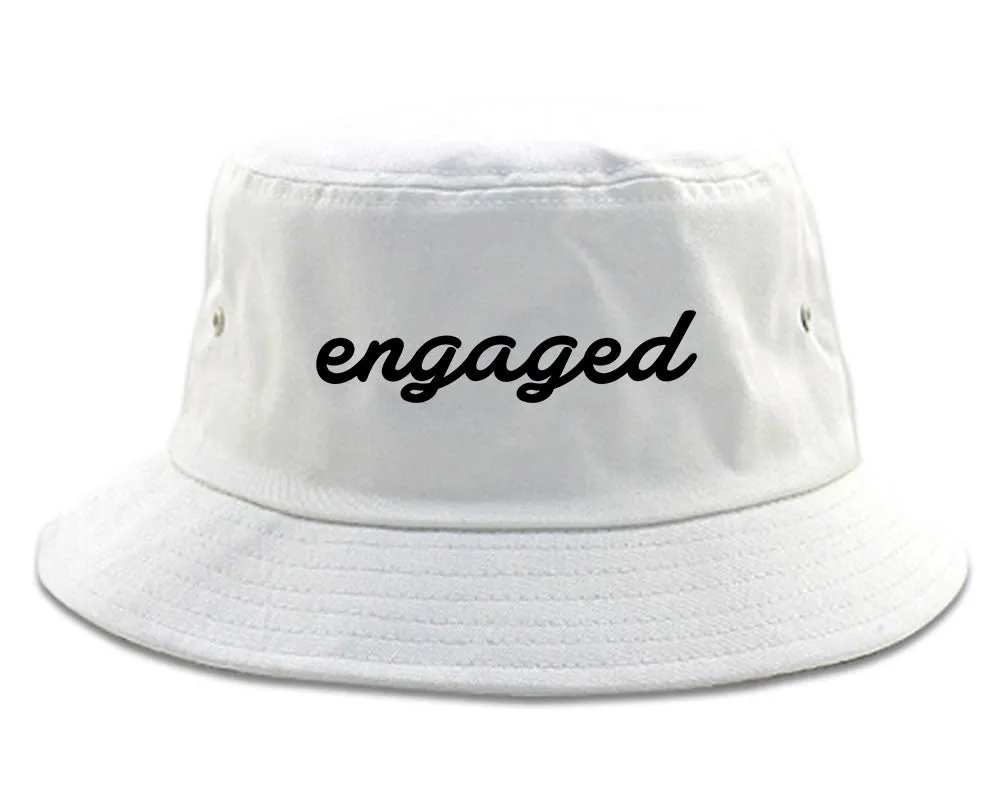 Engaged Script Mens Bucket Hat