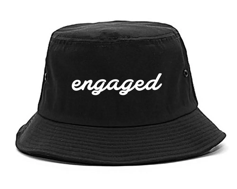 Engaged Script Mens Bucket Hat