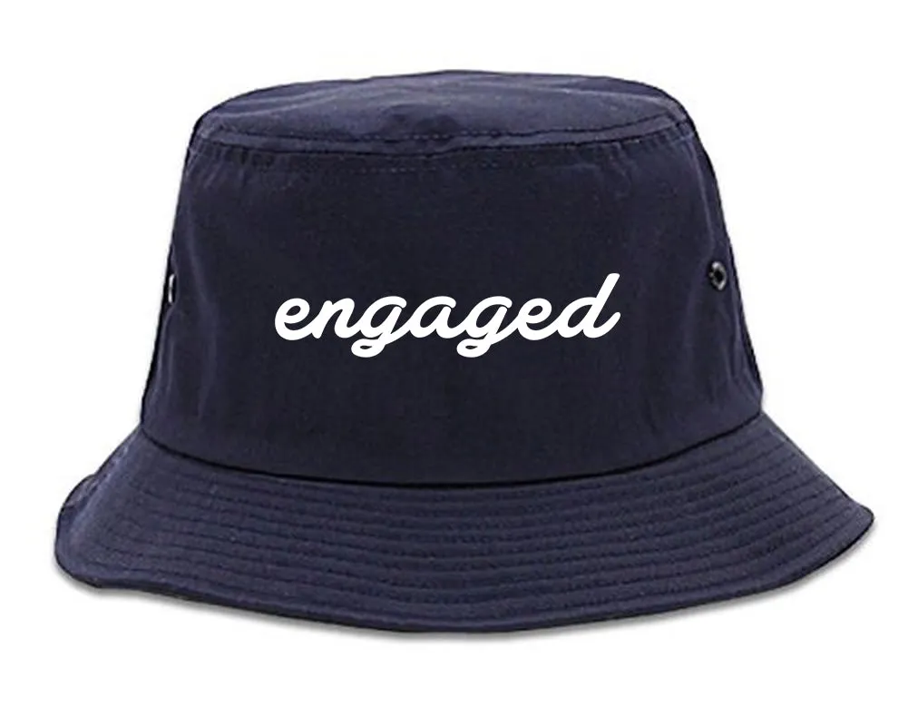 Engaged Script Mens Bucket Hat