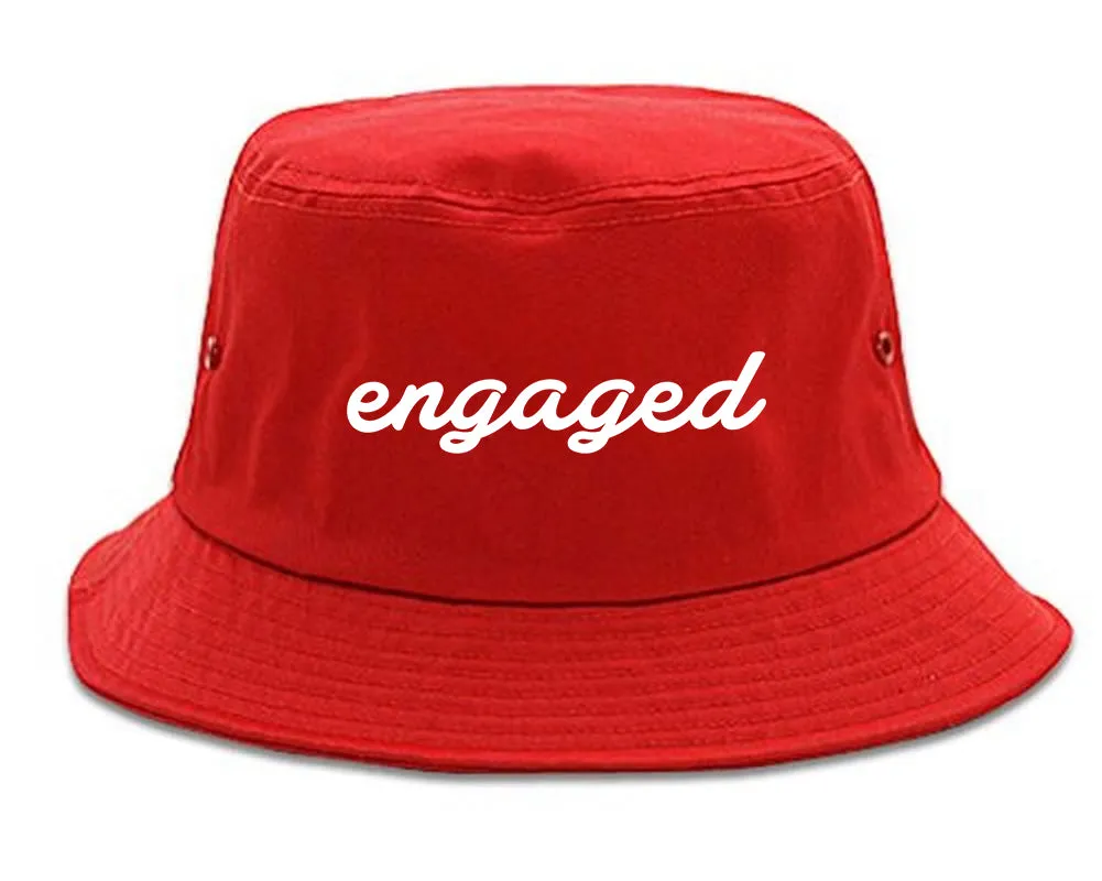 Engaged Script Mens Bucket Hat