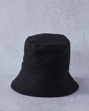 Engineered Garments Bucket Hat, Black Moleskin