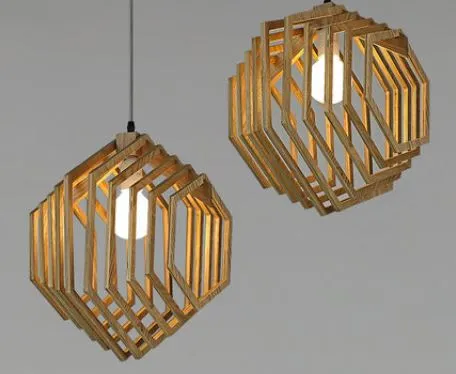 EVA Hexagonal Cage Encasement Lamp