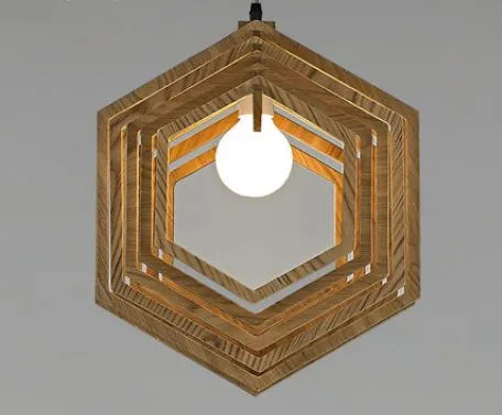 EVA Hexagonal Cage Encasement Lamp