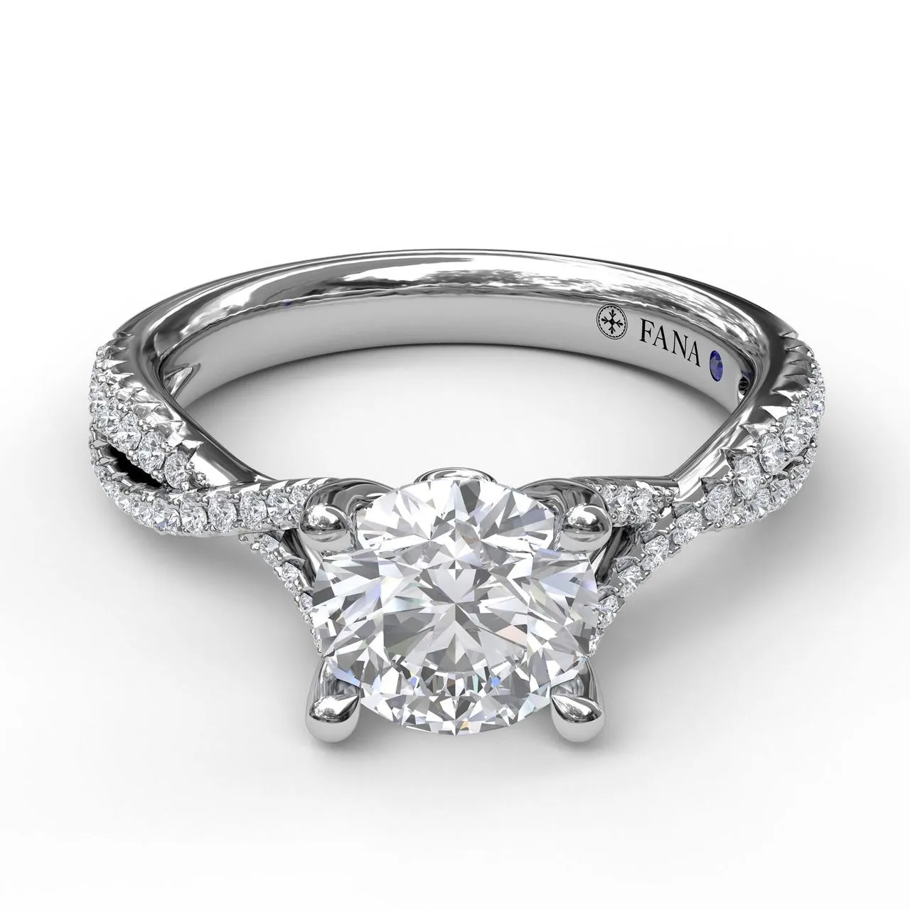 Fana Diamond Twist Engagement Ring 3479