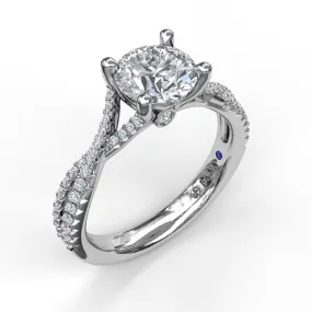 Fana Diamond Twist Engagement Ring 3479