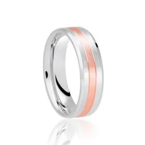 Flat Bevelled Edge Two Tone Band