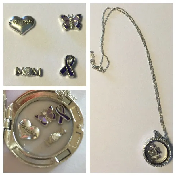 Floating Charm Locket Necklace