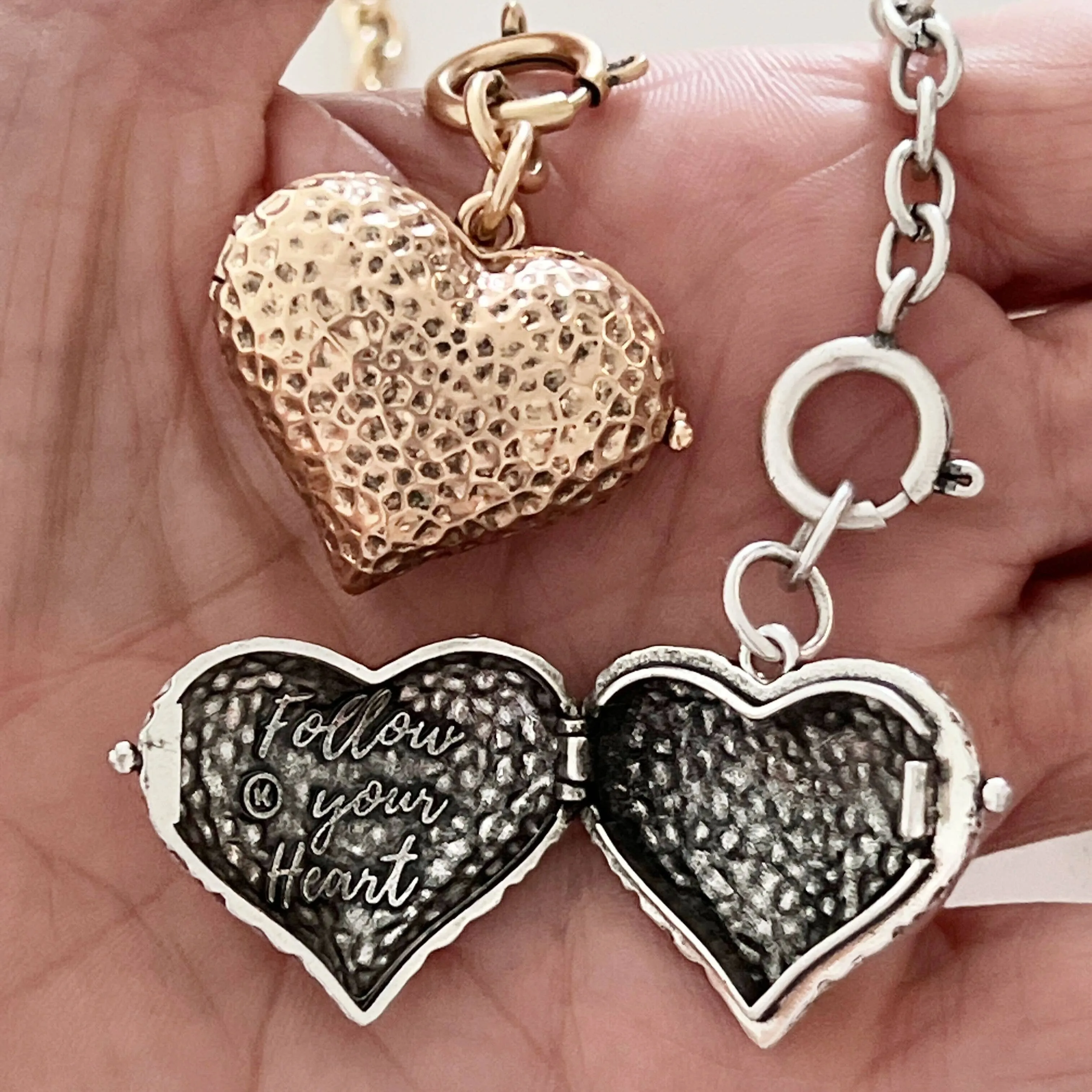 FOLLOW YOUR HEART | HEART LOCKET | Interchangeable Versa