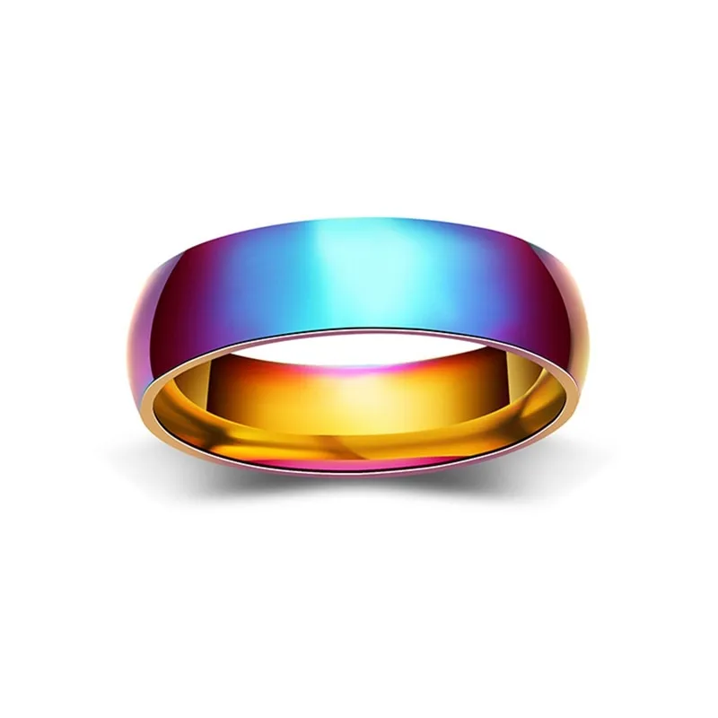 Funki Buys | Rings | Men's Women's Rainbow Tungsten Rings