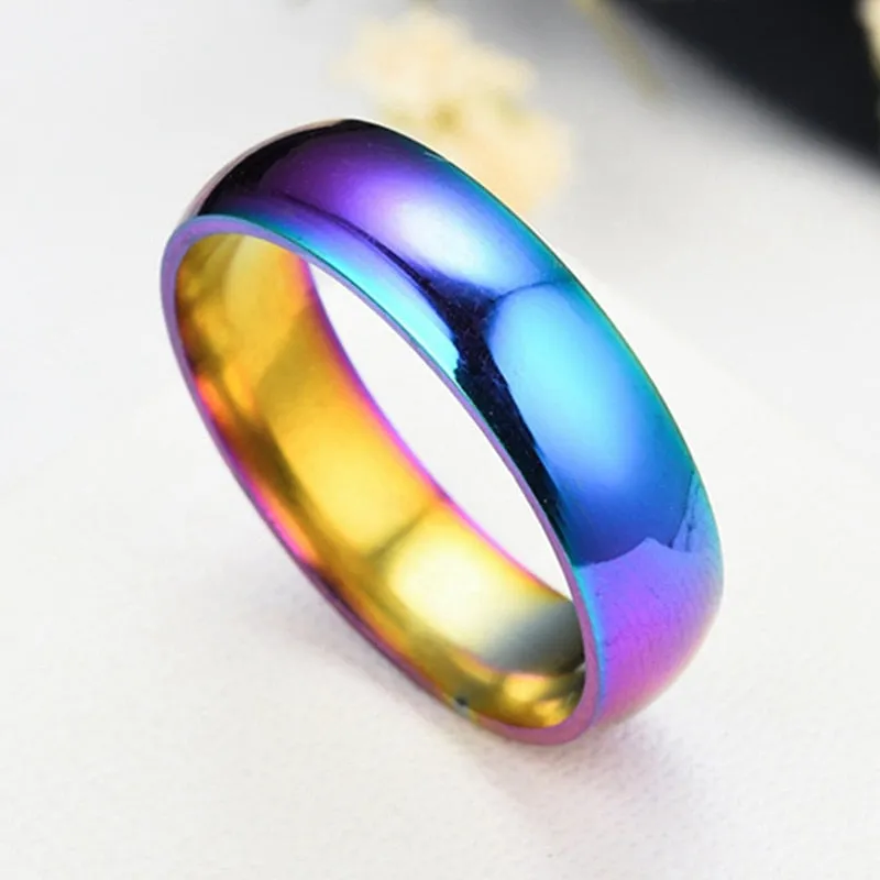 Funki Buys | Rings | Men's Women's Rainbow Tungsten Rings