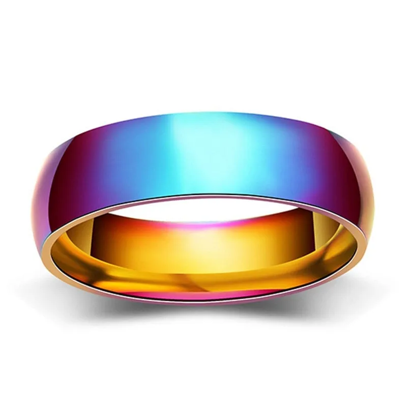 Funki Buys | Rings | Men's Women's Rainbow Tungsten Rings