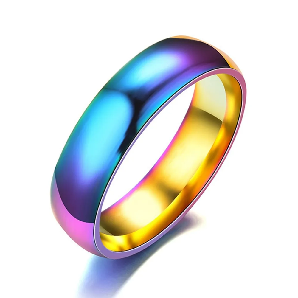 Funki Buys | Rings | Men's Women's Rainbow Tungsten Rings