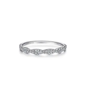 Gabriel & Co. Diamond Braided Wedding Band Ring