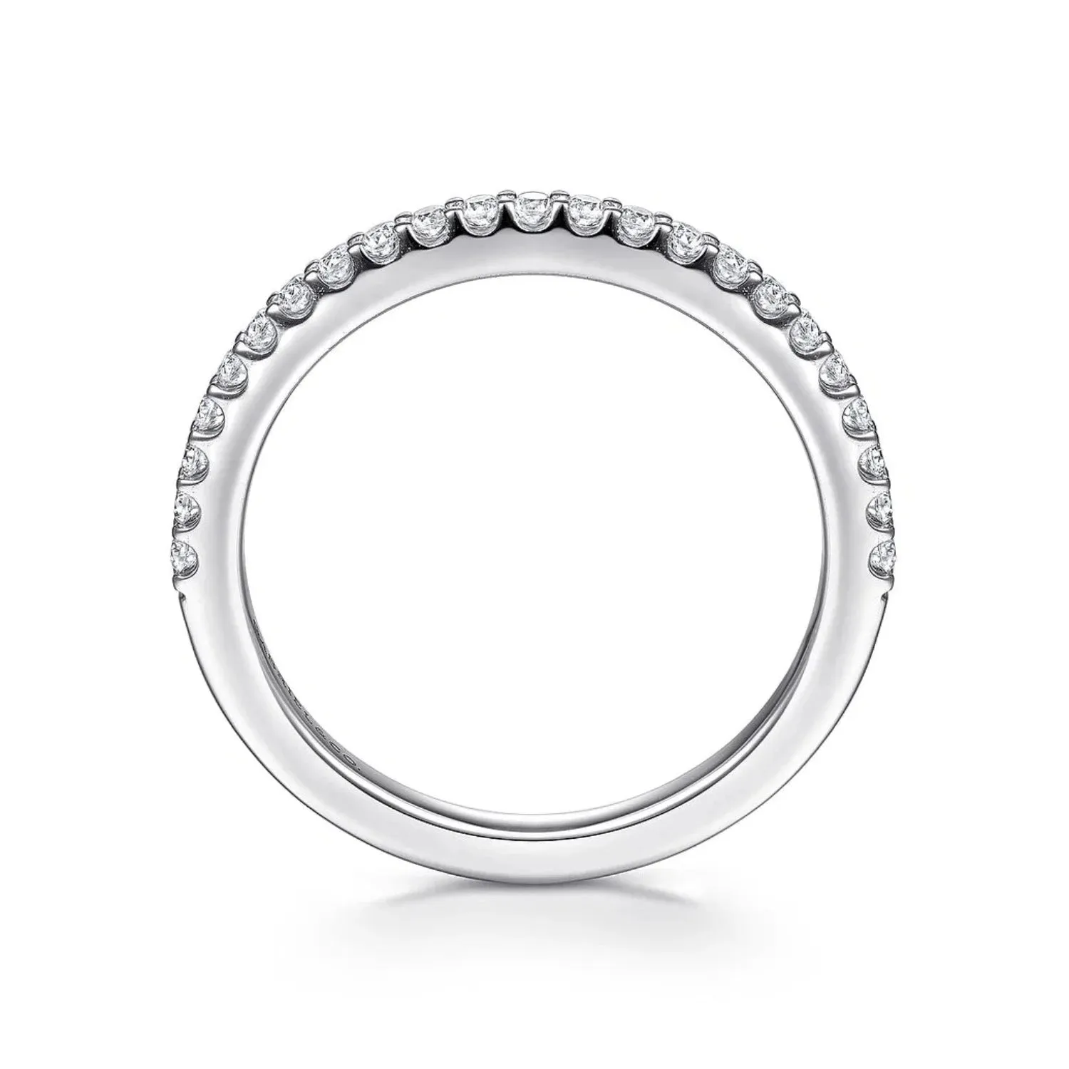 Gabriel & Co. "Chantal" Shared Prong Diamond Wedding Band