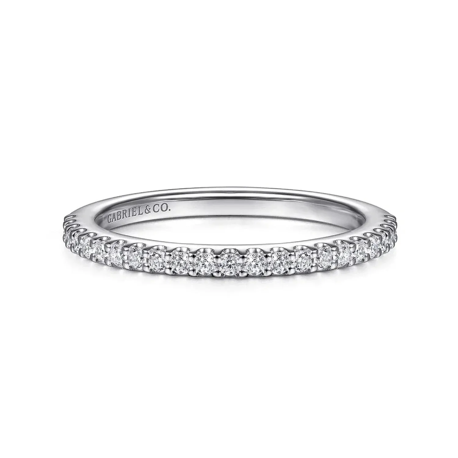 Gabriel & Co. "Chantal" Shared Prong Diamond Wedding Band