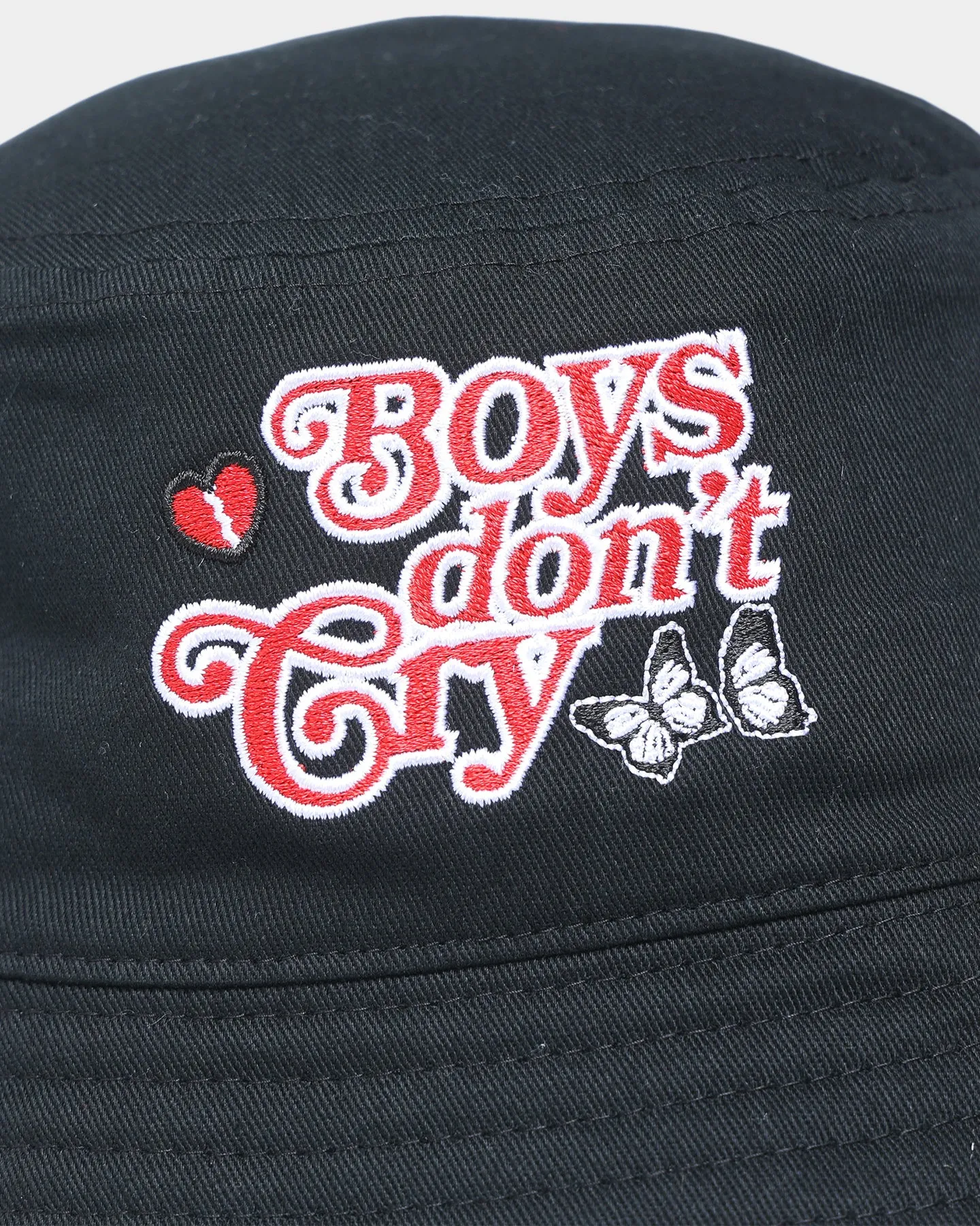 Goat Crew Boys Don't Cry Bucket Hat Black