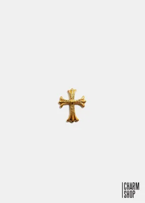 Gold English Cross Locket Charm