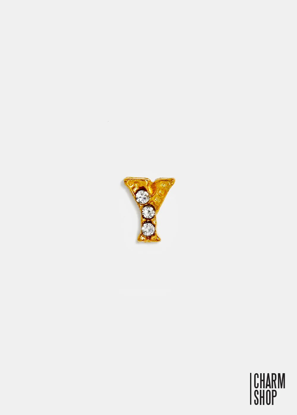 Gold Letter Y Locket Charm