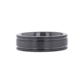 Gordon Black Ceramic Wedding Ring