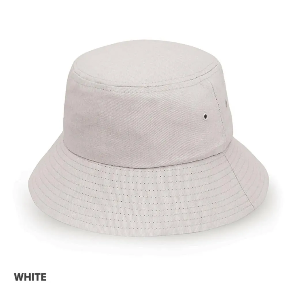 Grace Collection AH715 Heavy Brushed Cotton Bucket Hat w/ Logo - 25 QTY