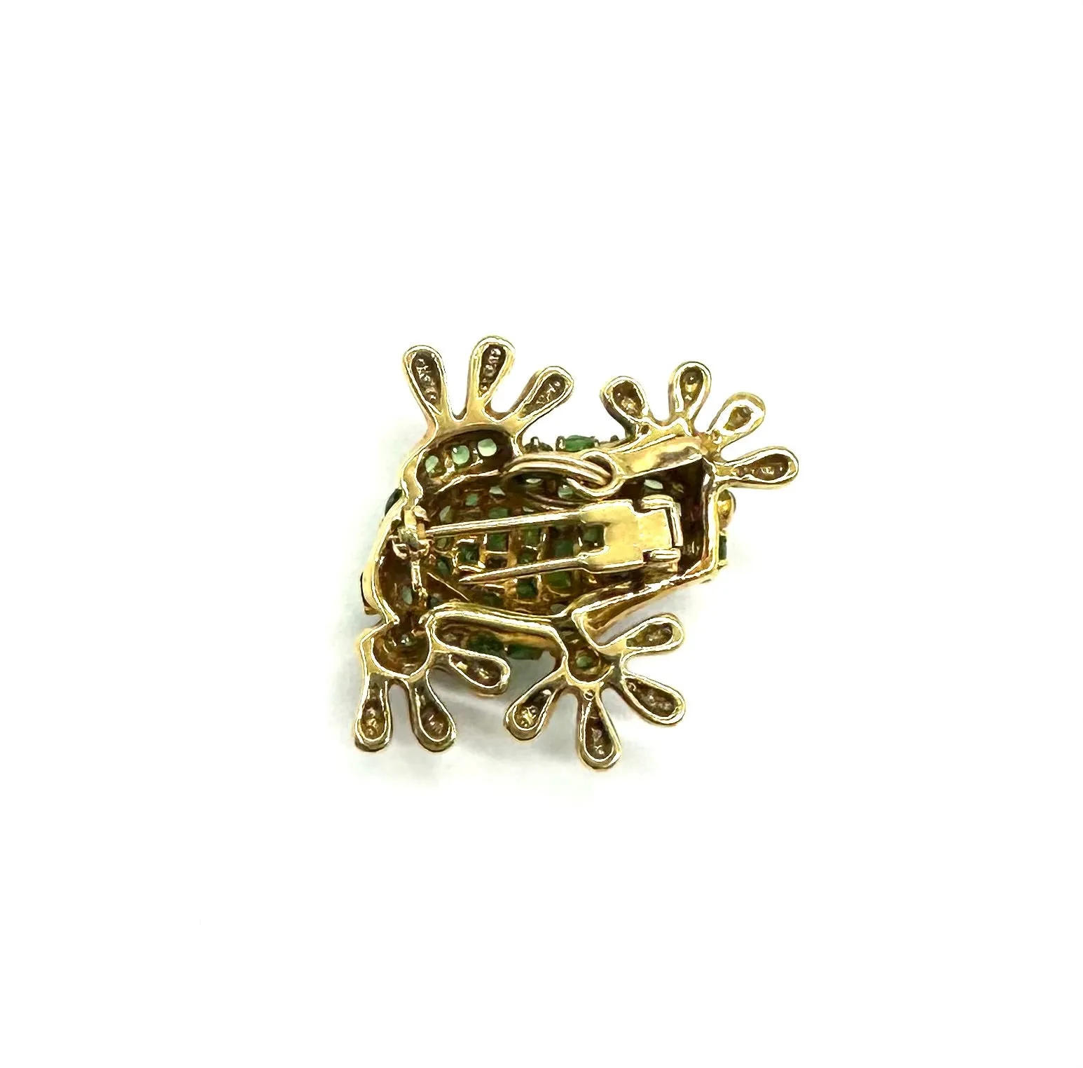 Green Tsavorite 18k Frog Pin/Pendant by LeVian