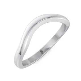 Haiti - 3mm Curved Plain Wedding Band