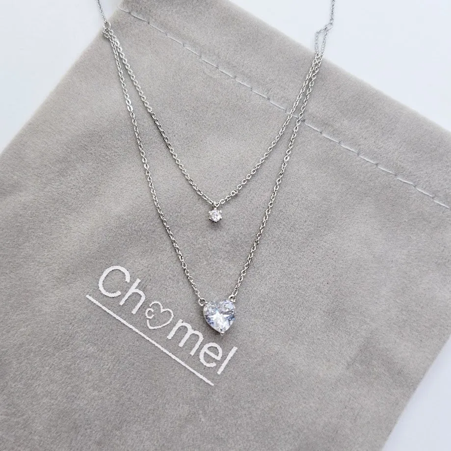 Heart Cubic Zirconia Necklace