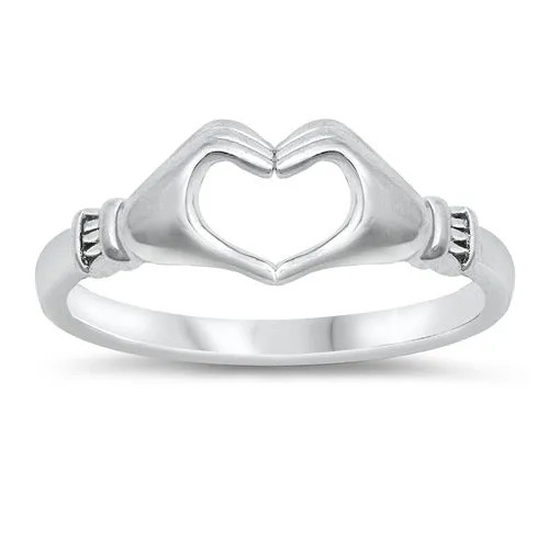 Heart Hands Ring