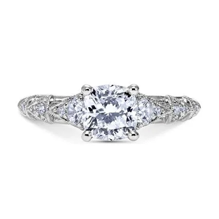 Heaven's Gates Cushion Engagement Ring