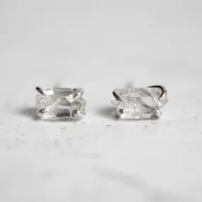 Herkimer Diamond Stud Earrings in Sterling Silver