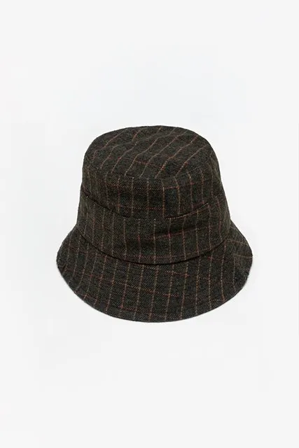 Huntsman Check Bucket Hat - Khaki