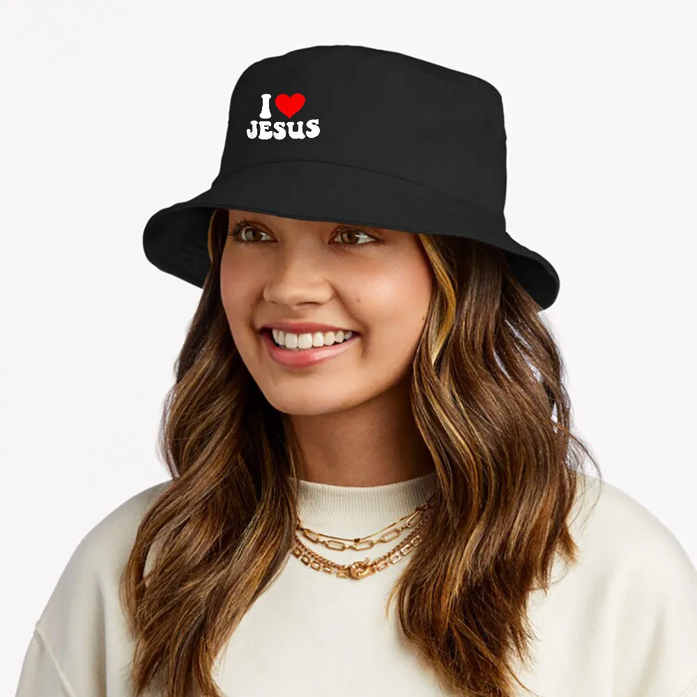 I Love Jesus Bible Christ Bucket Hat