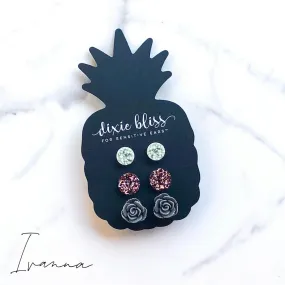 Ivanna - Dixie Bliss - Trio Stud Earring Set