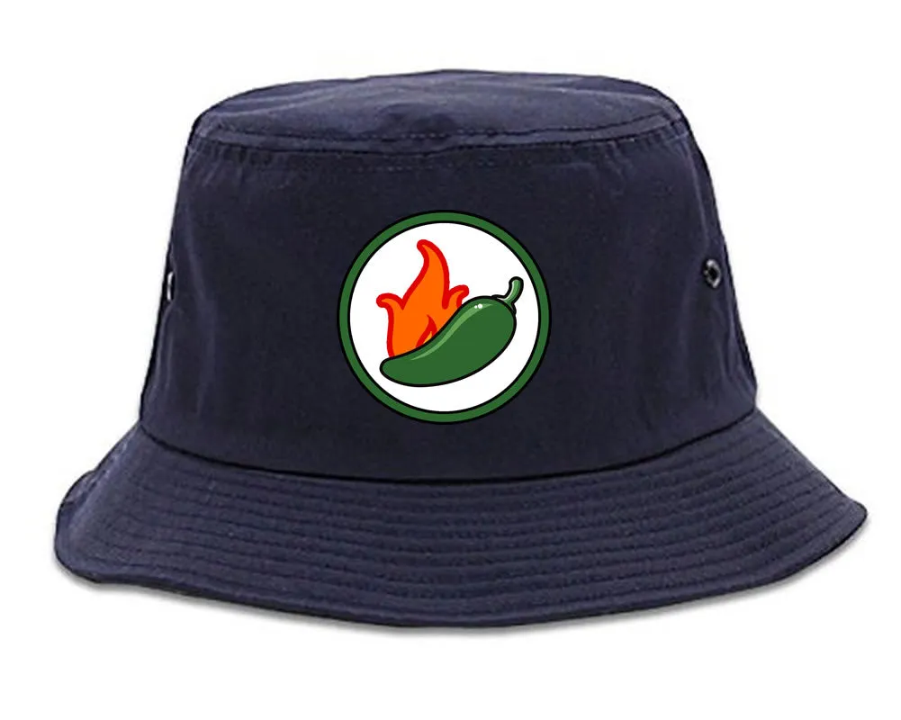 Jalapeno Hot Pepper Chest Mens Bucket Hat