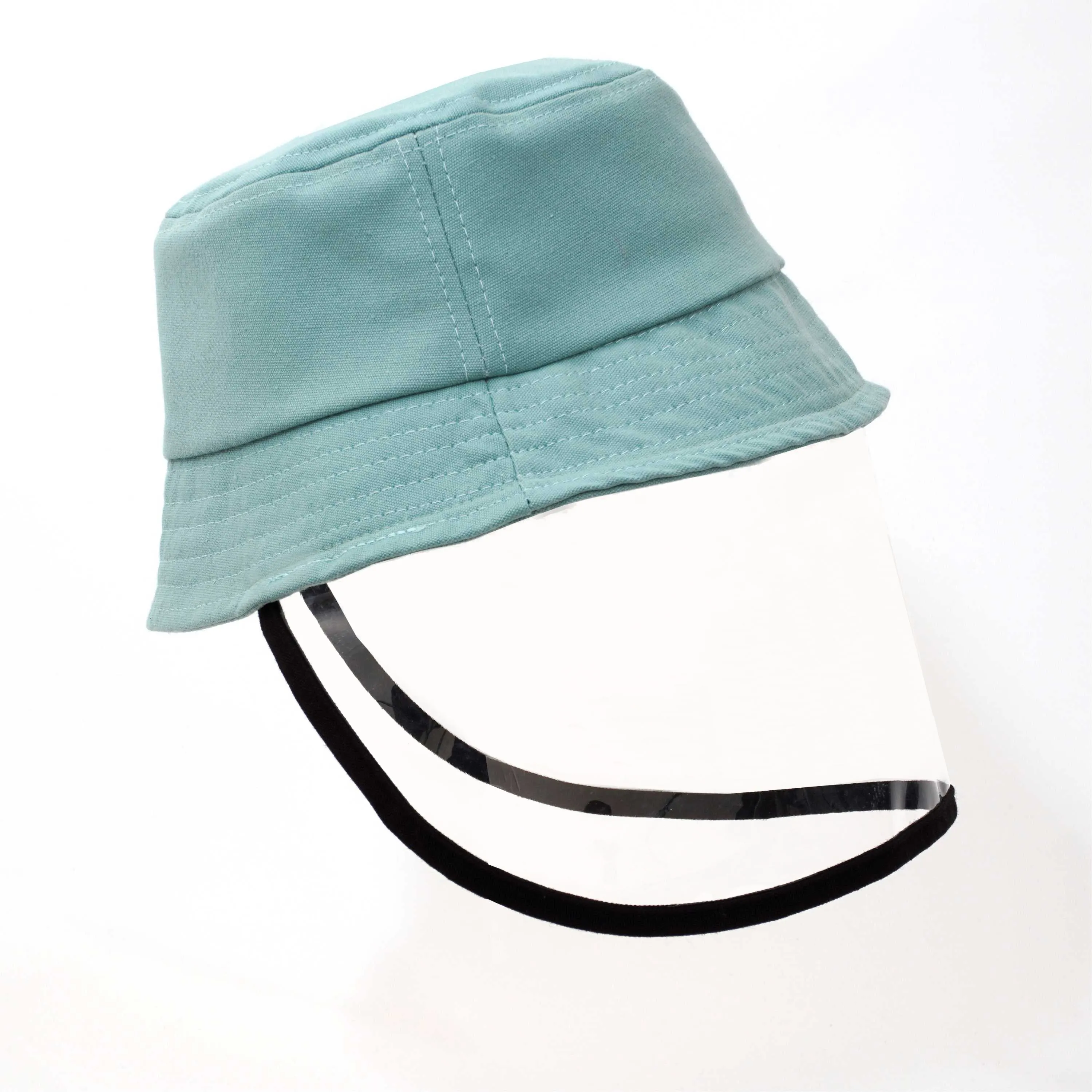 KIDS BUCKET HAT WITH CLEAR FACE SHIELD