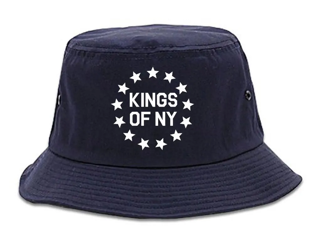 Kings Of NY Classic Stars Logo Chest Bucket Hat